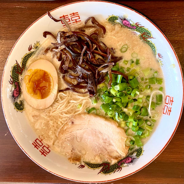 「だるまラーメン（無料試食券利用）」@博多 長浜ラーメン だるま一家の写真