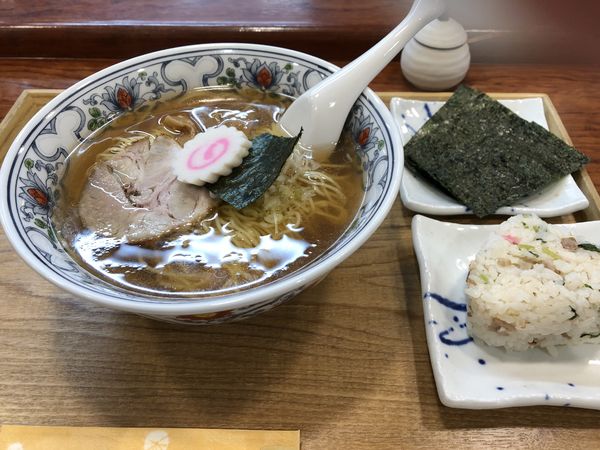 「無化調支那そば+のり」@中華そば 水嶋の写真