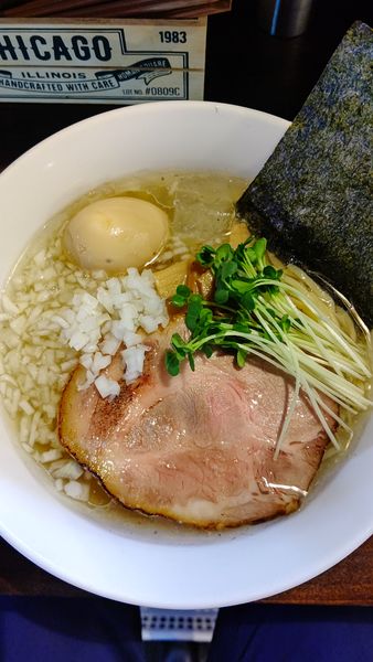「冷やし淡麗煮干し塩そば　800円」@麺や まる喜の写真