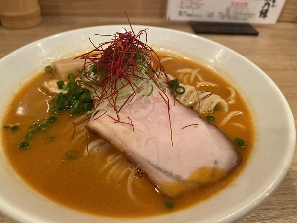 「海老そば 800円」@人力俥の写真