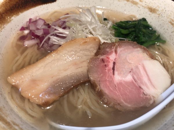 「冷やしらぁ麺880円」@貝出汁らぁ麺 みぎわの写真