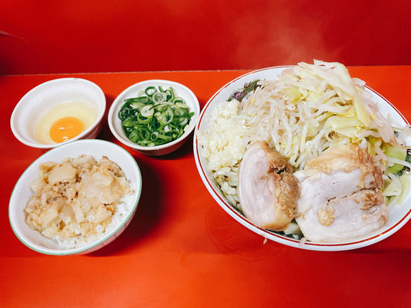 「ラーメン　つゆ無し」@ラーメン二郎 京都店の写真