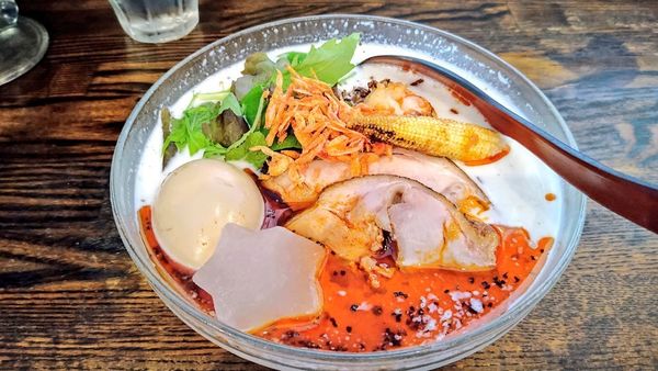 「【限定】海老とトウモロコシの冷やし」@麺場voyageの写真