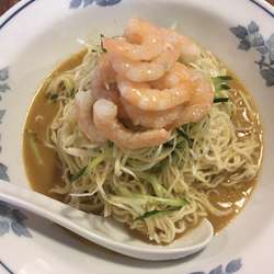 【夏季限定】黄金雲丹冷やし麺(麺大盛・海老増量)