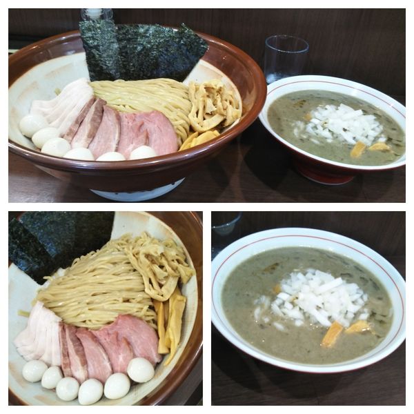 「濃厚煮干つけソバ+大盛り+特製」@Noodle&Spice curry 今日の1番の写真