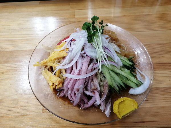 「冷やし中華　　900円」@中華そば こてつの写真