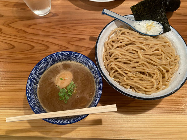 「濃厚味玉つけ麺　大盛り」@麺屋 海心の写真