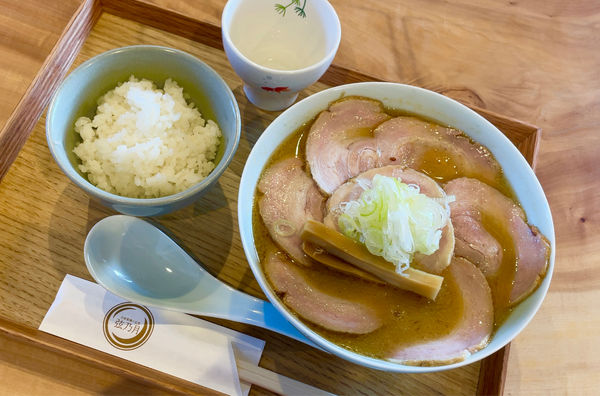 「味噌肉&白飯小」@自家製麺と定食 弦乃月の写真