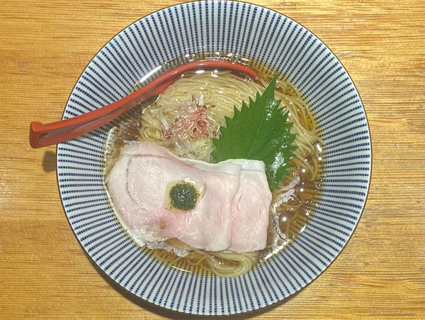 「焼きあごの冷しとろみそば」@焼きあご塩らー麺 たかはし 新宿本店の写真