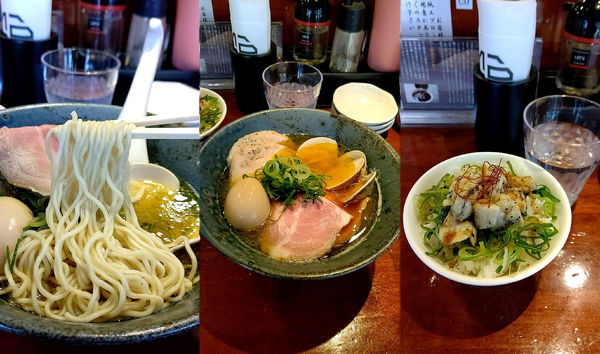 「『特金地鶏はまぐりらーめん+鶏チャーシュー炙り飯(¥1150」@麺や 福吉の写真