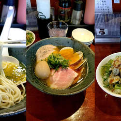 『特金地鶏はまぐりらーめん+鶏チャーシュー炙り飯(¥1150