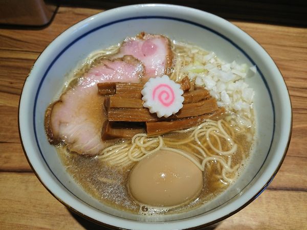 「いりこそば ＋ 味付けたまご ＋メンマ増し」@中華そば 堀川の写真