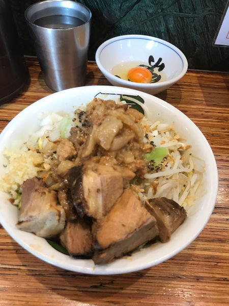 「汁無しそば（並）」@雷 松戸駅東口店の写真