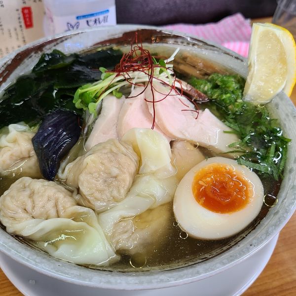 「あご出汁冷やしそば」@中華そば 半ざわの写真