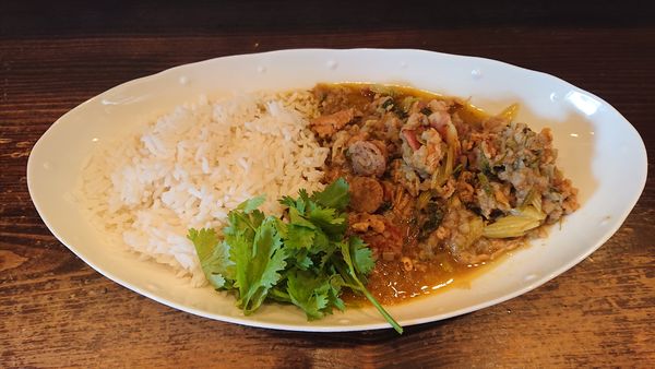 「肉だらけスパイスカレー　１４００円」@Tafiaの写真