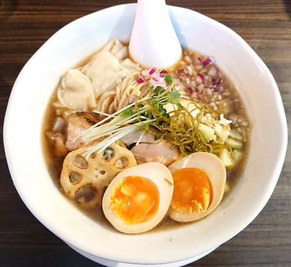 「【限定】冷やし煮干しそば＋味玉」@麺や 豊の写真