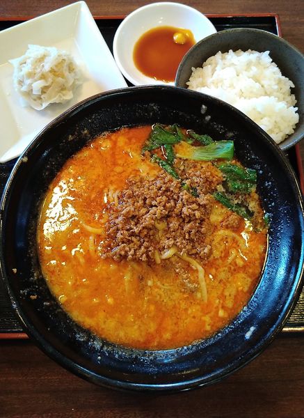 「担々麺セット 780円＋税」@精龍苑の写真