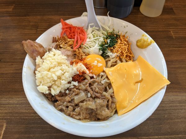 「まぜそば（昼限定）」@男気らーめん アカギの写真