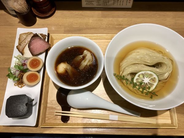 「特製鰹昆布水つけ麺 1500円」@らぁ麺や 嶋の写真