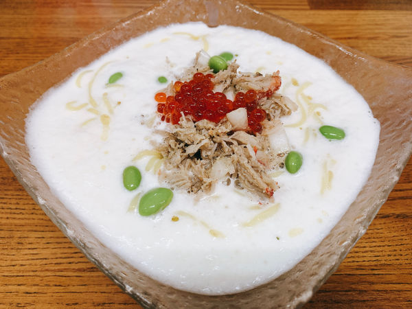 「タラバ蟹を使った、冷た〜い蟹の潮SOBA〜カニいくらトッピングぅ」@㐂九家の写真