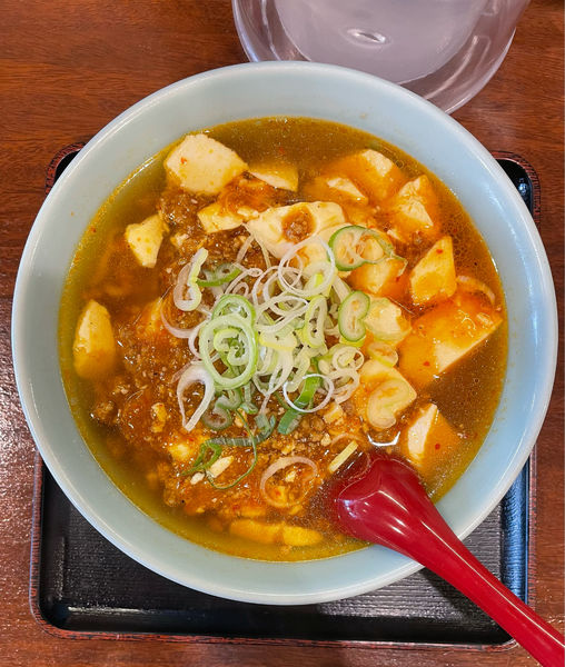 「マーボー麺（半麺）」@めん王 沼南店の写真