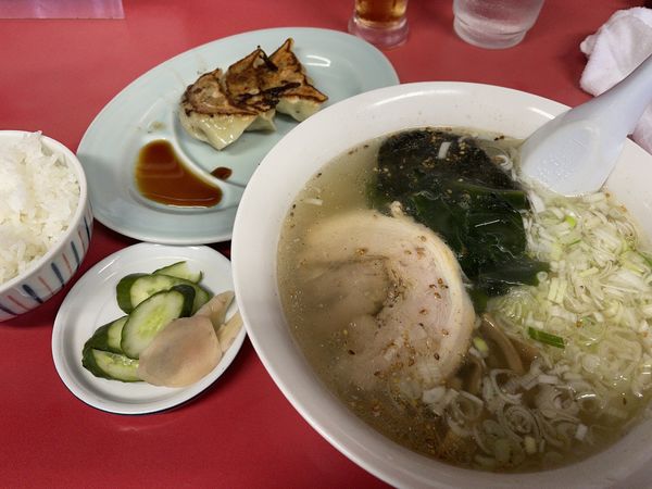 「えんむセット(塩)」@吉田屋 本店の写真