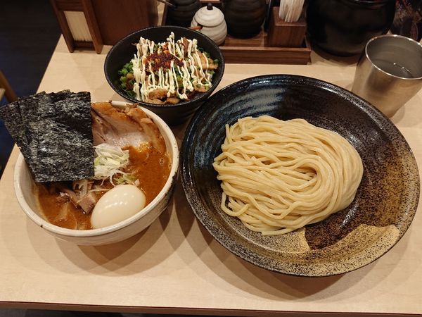 「特製辛つけ麺 辛チャマヨ呑」@つけ麺 大武の写真