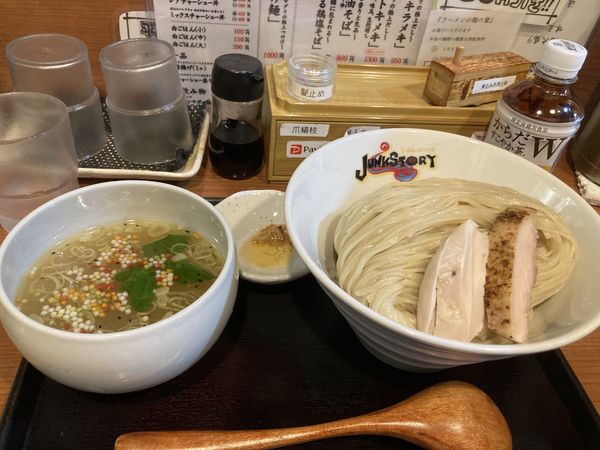 「塩つけ麺・３５０g（１１５０円）」@ジャンクストーリー 本店の写真