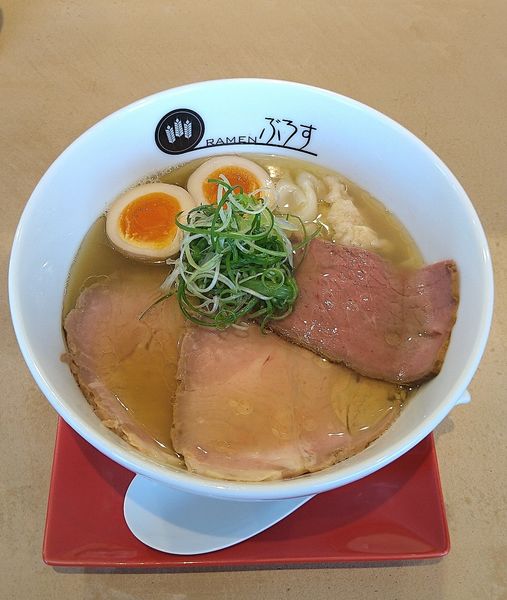 「貝塩SOBA全部のせ 1280円」@Ramenぶろすの写真