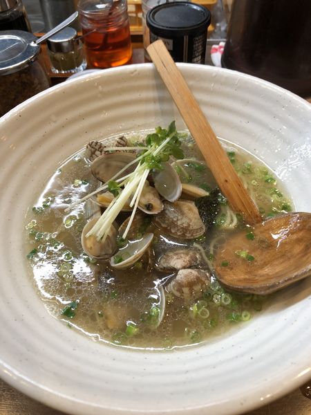 「浅利そば(塩)1000円」@塩そば 加とうの写真