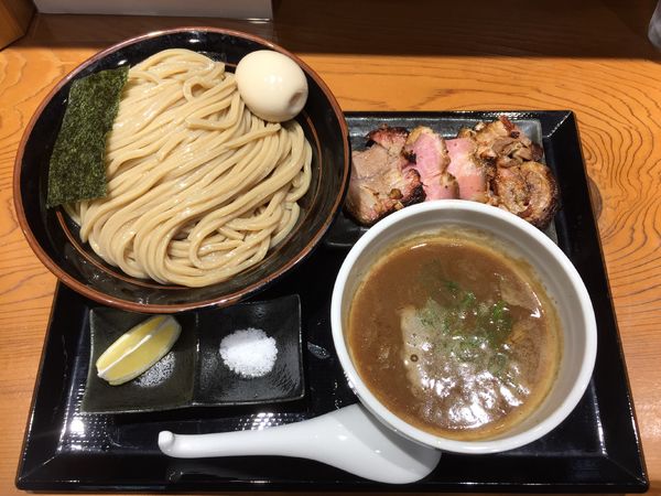 「チャーシューつけ蕎麦(大)＋玉子【1500円】」@中華蕎麦 ひら井の写真
