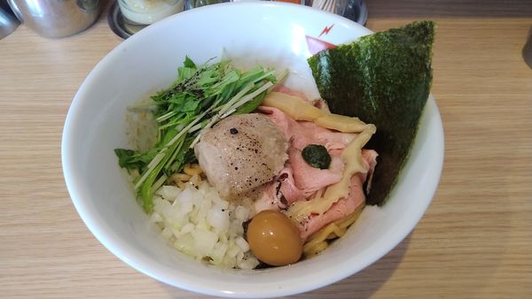 「蟹油そば+雑炊セット¥980-」@crab台風。の写真