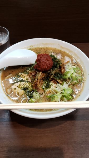 「山形辛味噌ラーメン950円+肉増し200円」@煮干し中華そば 山形屋の写真
