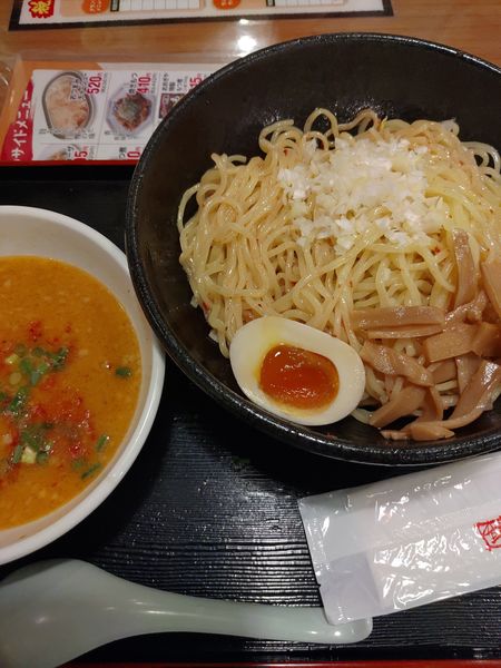 「エビみそつけ麺(大盛)(半ライス)」@おおぎやラーメン 高崎問屋町店の写真