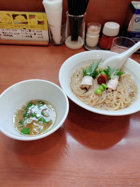 「昆布水と浅利のつけ麺(限定)」@中華そば 七麺鳥の写真