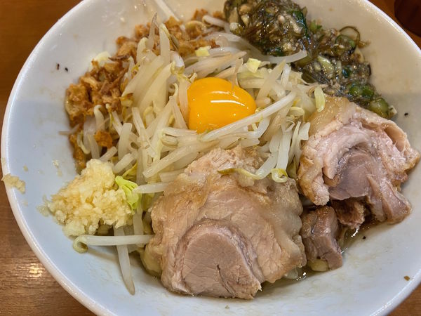 「小ラーメン＋汁なし＋山形だし：780＋100＋50円」@ラーメンBoo Boo太郎。の写真