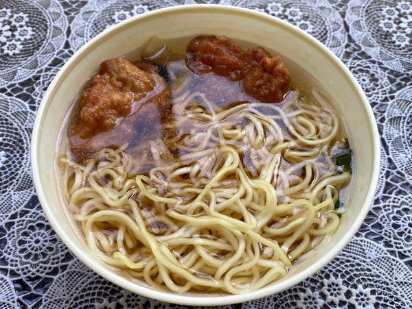 「からあげラーメン ３００円」@丸美屋自販機コーナーの写真