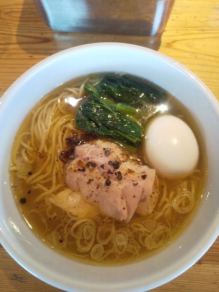「本日の特製地鶏中華そば(塩)1300円」@麺処 図鑑の写真
