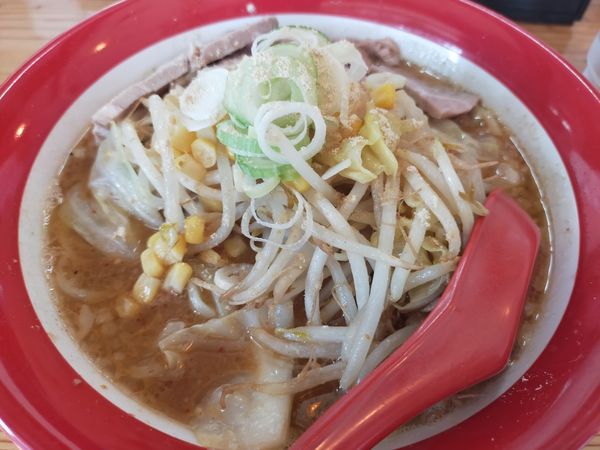 「ジョニーの味噌　野菜もりもり」@手打ち極太麺 ジョニーの味噌の写真