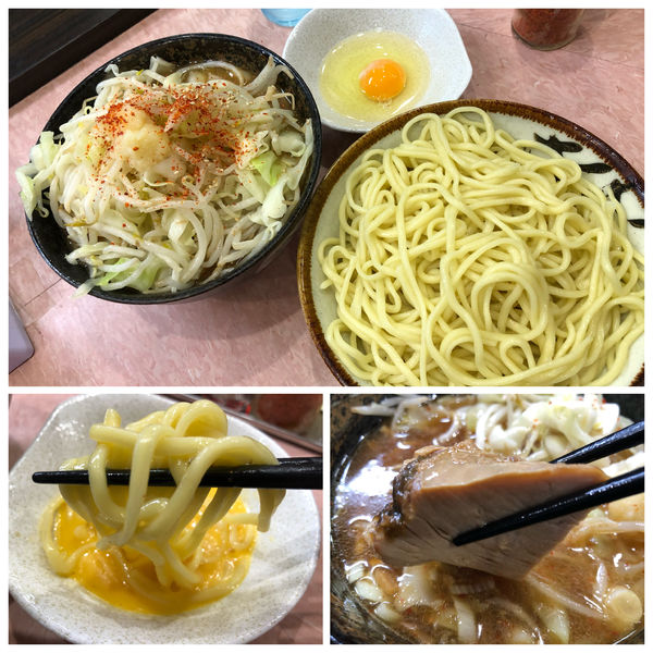 「もり野菜 890円 麺カタメ 生玉子50円」@所沢大勝軒の写真
