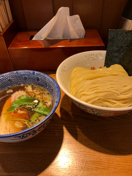「清湯つけそば　830円」@つけそば 神田勝本の写真