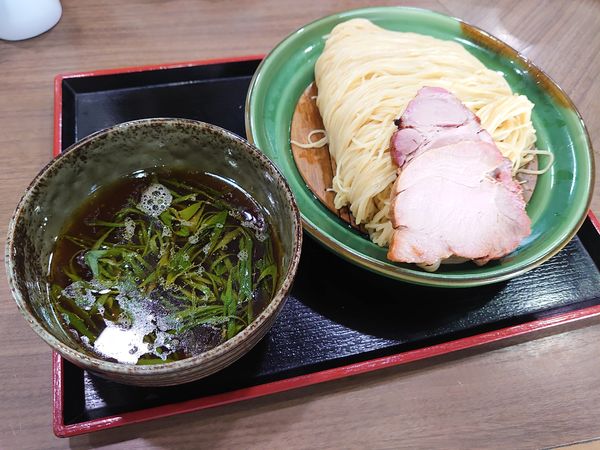 「限定 濃密親鶏つけ麺 醤油（中盛）」@煮干しつけ麺 宮元の写真