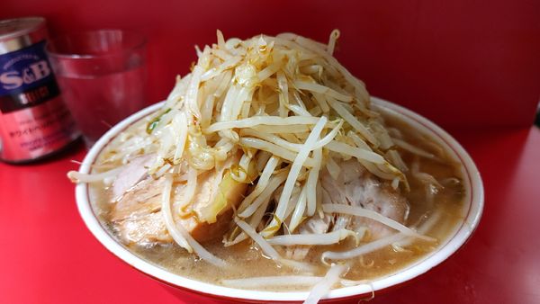 「大（アブラ少なめヤサイカラメ）￥６５０」@ラーメン二郎 三田本店の写真