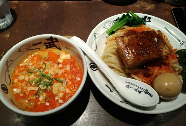 「辛チーノつけ麺」@麺屋武蔵 武仁の写真