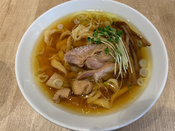 「親鶏中華そば 極太麺」@手打 親鶏中華そば 綾川の写真