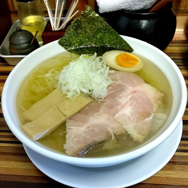 「冷やしらぁめん(細麺 ノーマル 大盛)」@めん処 倖佳の写真