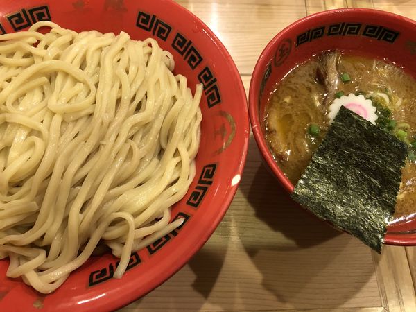 「豚鷄つけ麺大盛」@赤備の写真