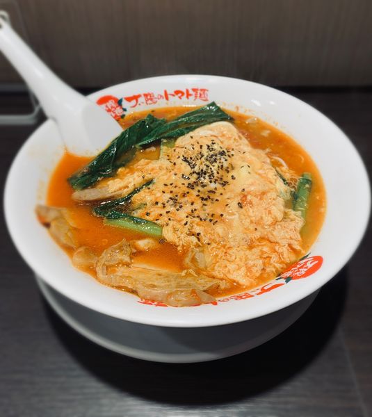 「太陽のエッグラーメン(麺固め¥847(税込))」@太陽のトマト麺 本所吾妻橋スカイツリー支店の写真