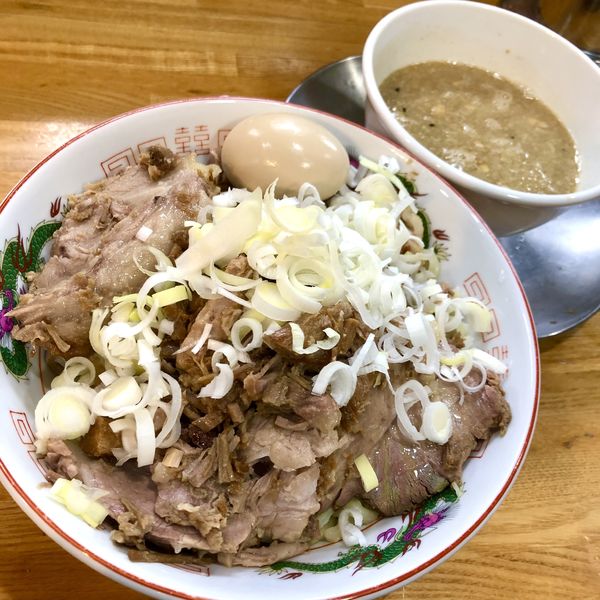「肉つけそば￥1150＋大盛り￥100」@中華そば136の写真