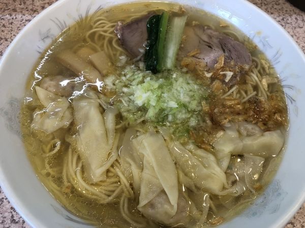 「塩ネギワンタンメン（しお味）」@ラー麺専門店 こしがやの写真